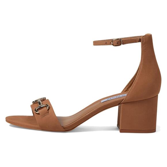 Steve Madden Women's Irenee-B Two-Piece Sandal, Tan Nubuck Buckle Size 8M - Picture 3 of 7
